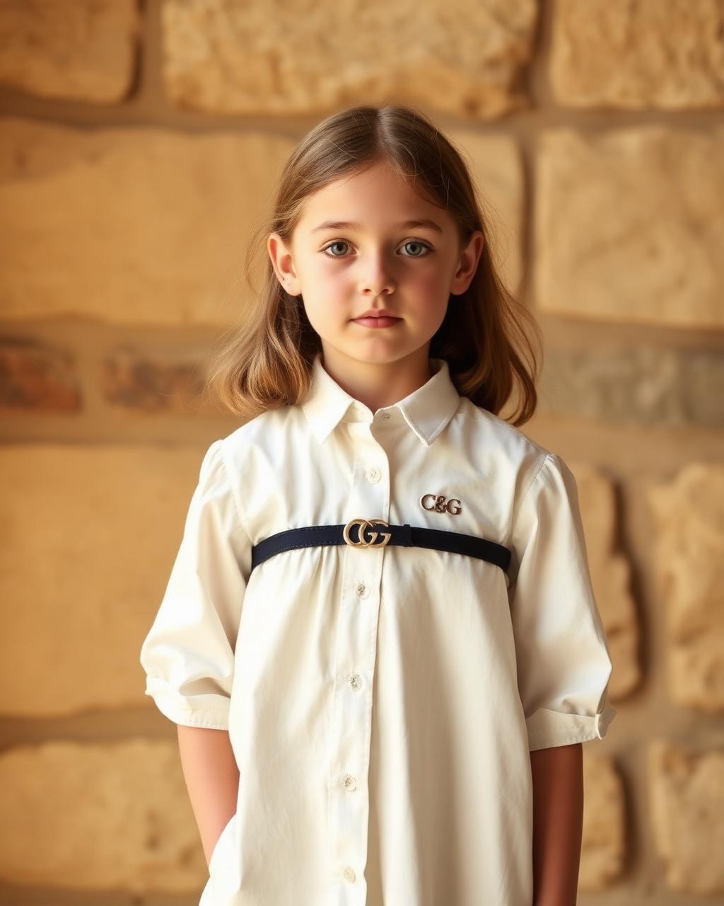 The Knightsbridge Shirt Dress — A shirt dress with a slim belt at the waist.