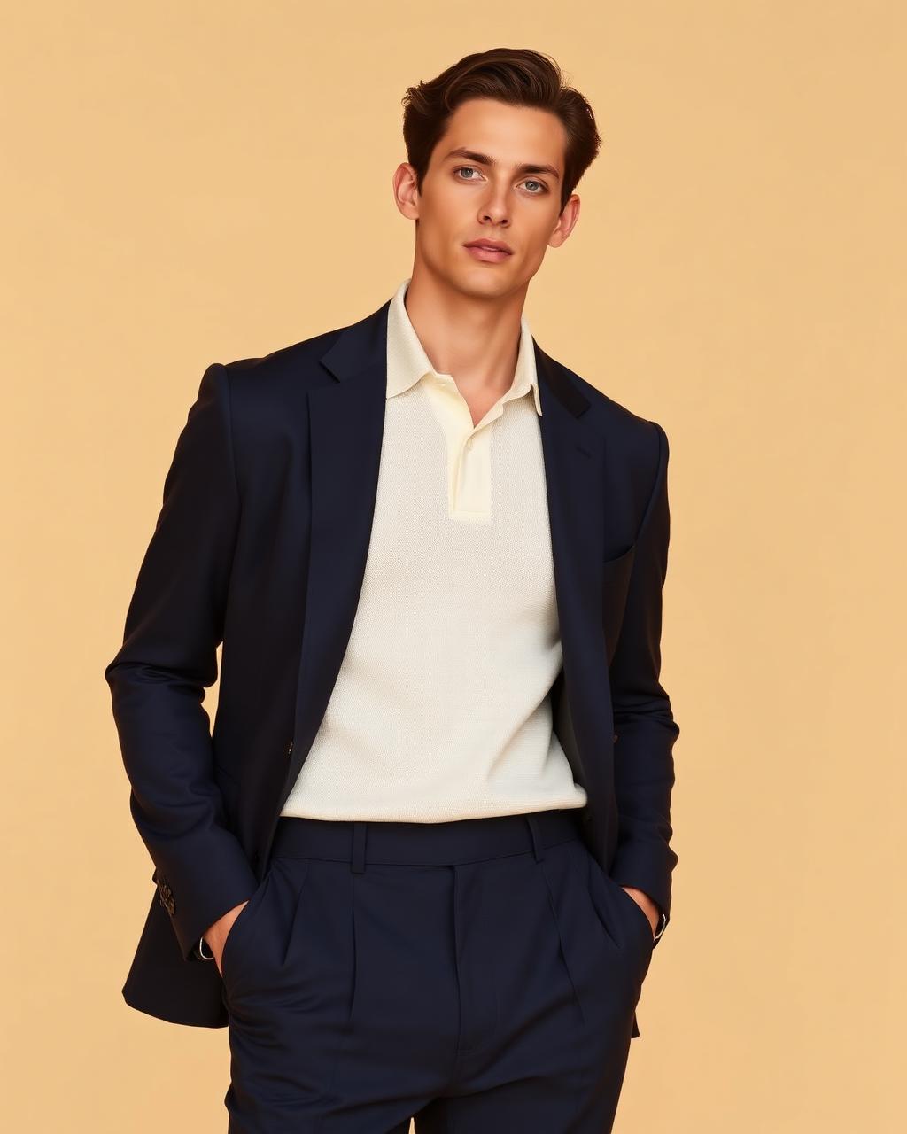 The Club Trouser — A pleated trouser with a clean break.