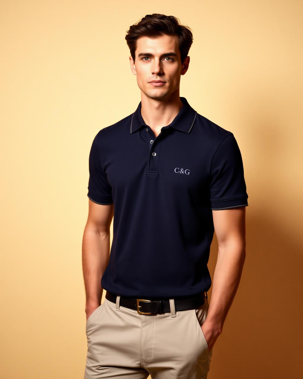 The Regent Polo — Fine-gauge pique polo with a considered collar.