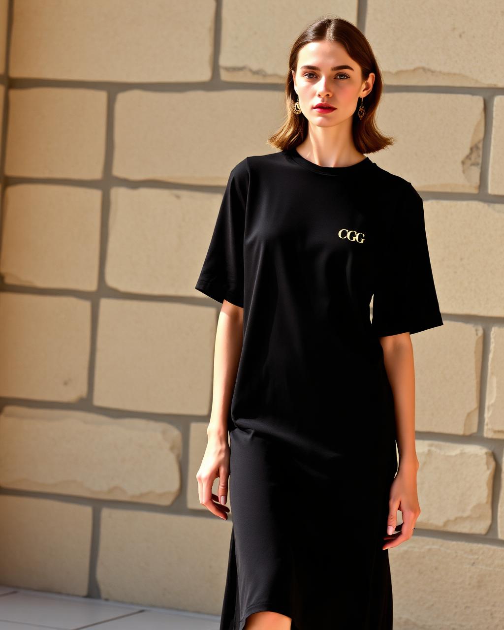 The Chelsea Jersey Dress — An easy jersey column with a t-shirt shoulder.