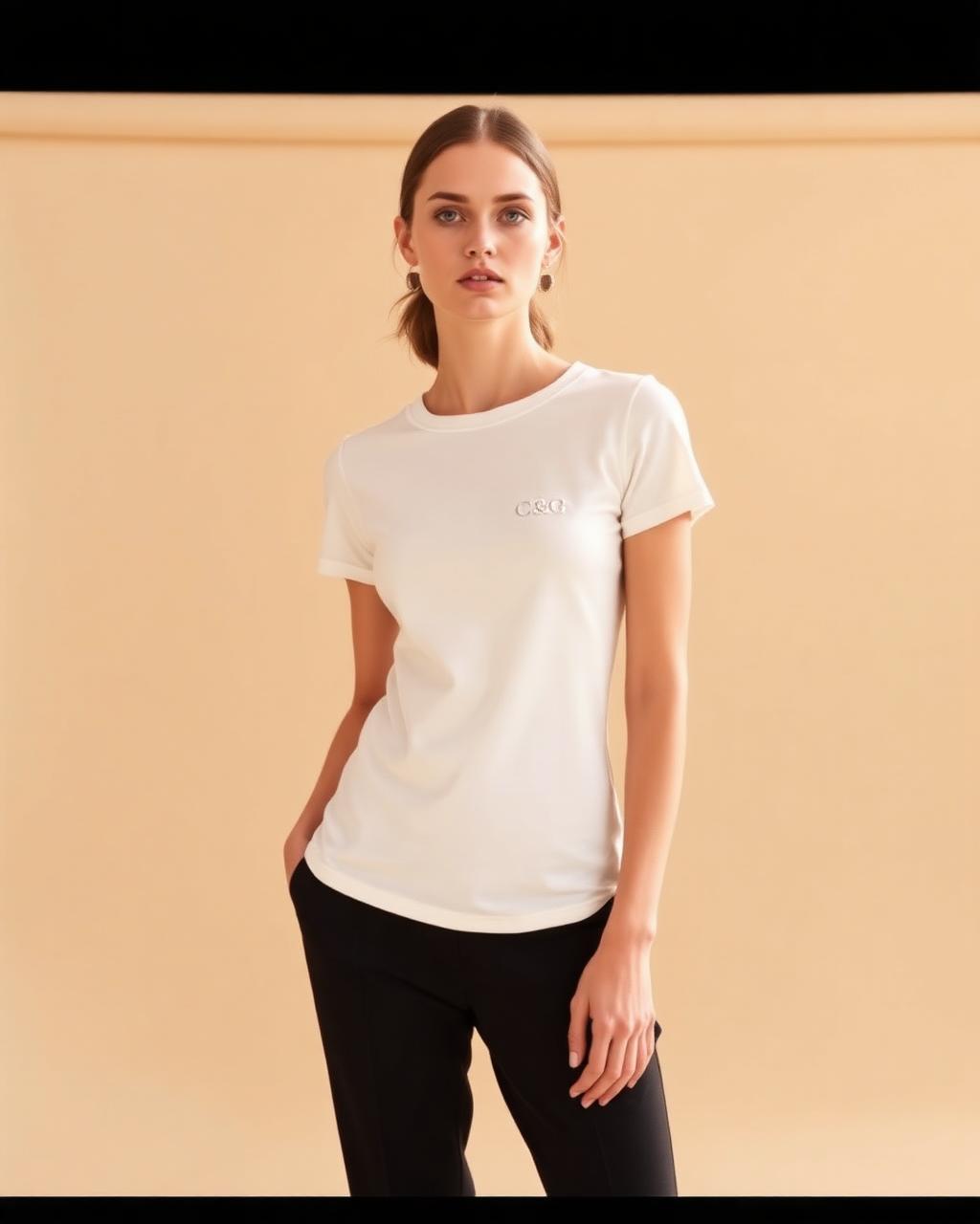 The Sloane Fitted Tee — A close, clean tee for layering or alone.